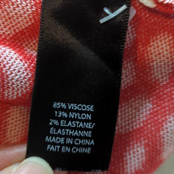 Pink Tartan Womens Heavy Knit Fit‎ and Flare Midi Dress Red Patterned XL - Picture 10 of 12